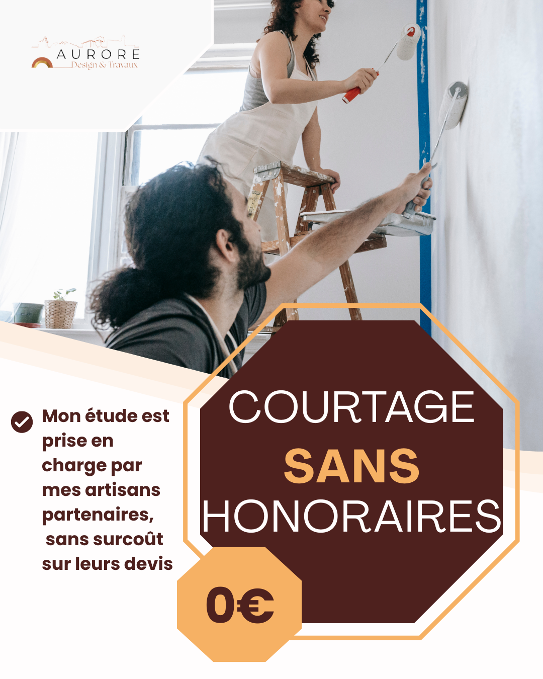 presentation du service de courtage en travaux sans honoraires client avec preparation de dossier et orientation vers artisans qualifies dans les pyrenees-orientales